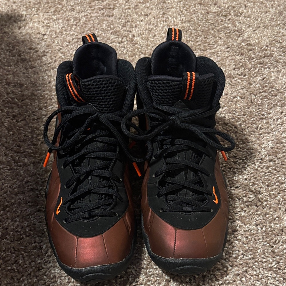Foamposit  Black and Bronze High-Top Sneakers